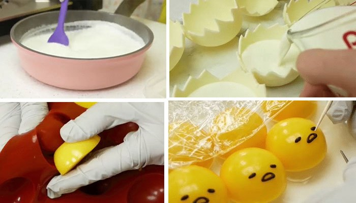 Lấy trứng ra khỏi tủ lạnh và vẽ mặt cho trứng