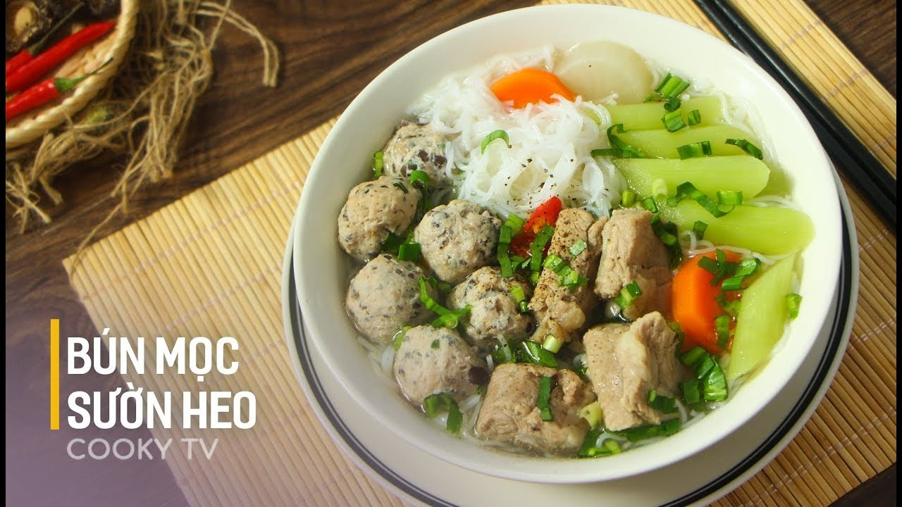 Cách nấu bún mọc