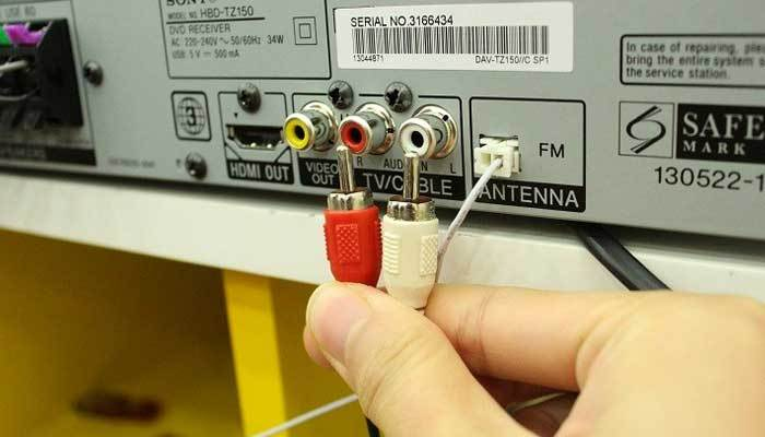 Kết nối cổng audio với dàn máy Sony