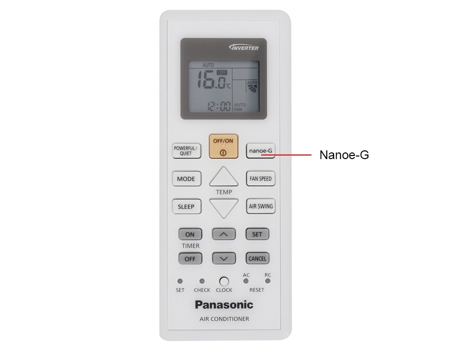 Bộ lọc Nanoe-G trong điều hòa Panasonic - Cách sử dụng điều khiển điều hòa