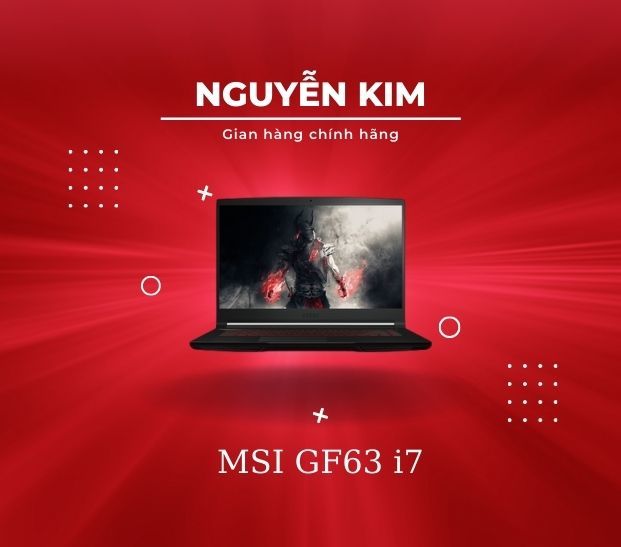 ưu điểm của máy tính MSI GF63 i7 đa nhiệm, trọng lượng nhẹ hơn các dòng gaming khác