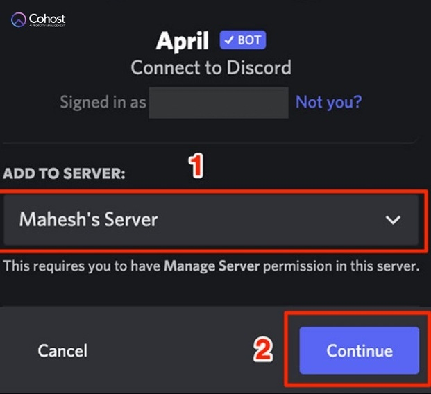 Nhấn chọn Continue (Nguồn: Internet)