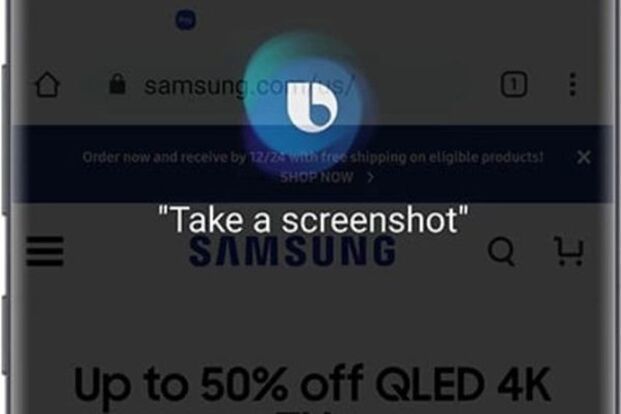 Chỉ cần nói “Hey, Bixby, take a screenshot” và Bixby sẽ chụp màn hình thiết bị