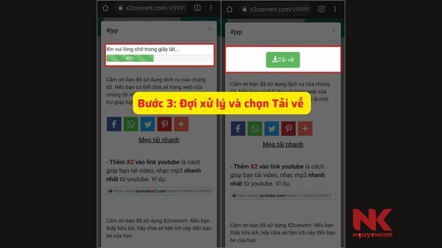 Ấn tải về để lưu video tiktok không chứa logo (Nguồn: Internet)