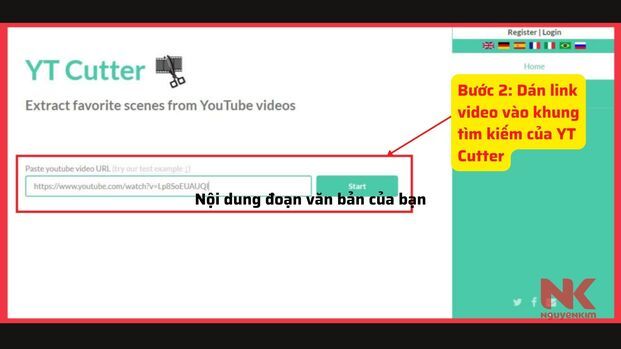 Paste link video cần tải (Nguồn: Internet)