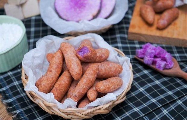 Bánh khoai mỡ chiên