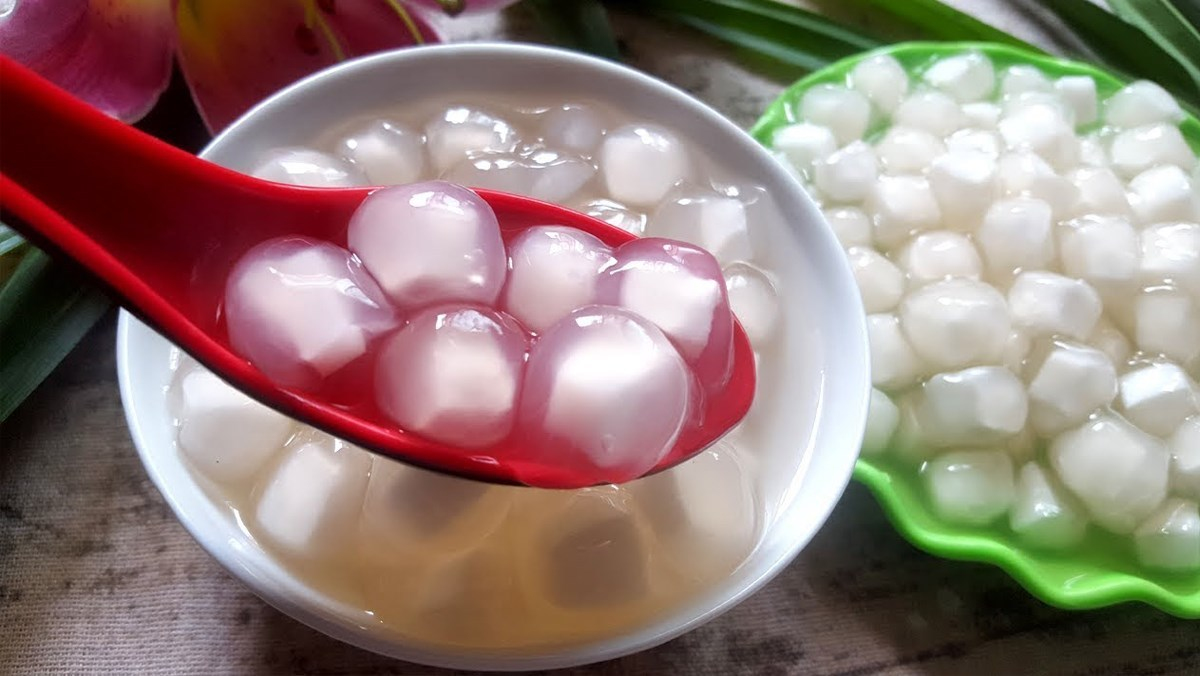 Cách làm trân châu bọc nhân dừa
