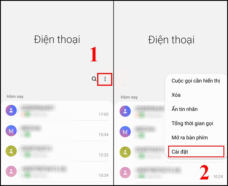 Chặn số điện thoại ngoài danh bạ (số điện thoại lạ)