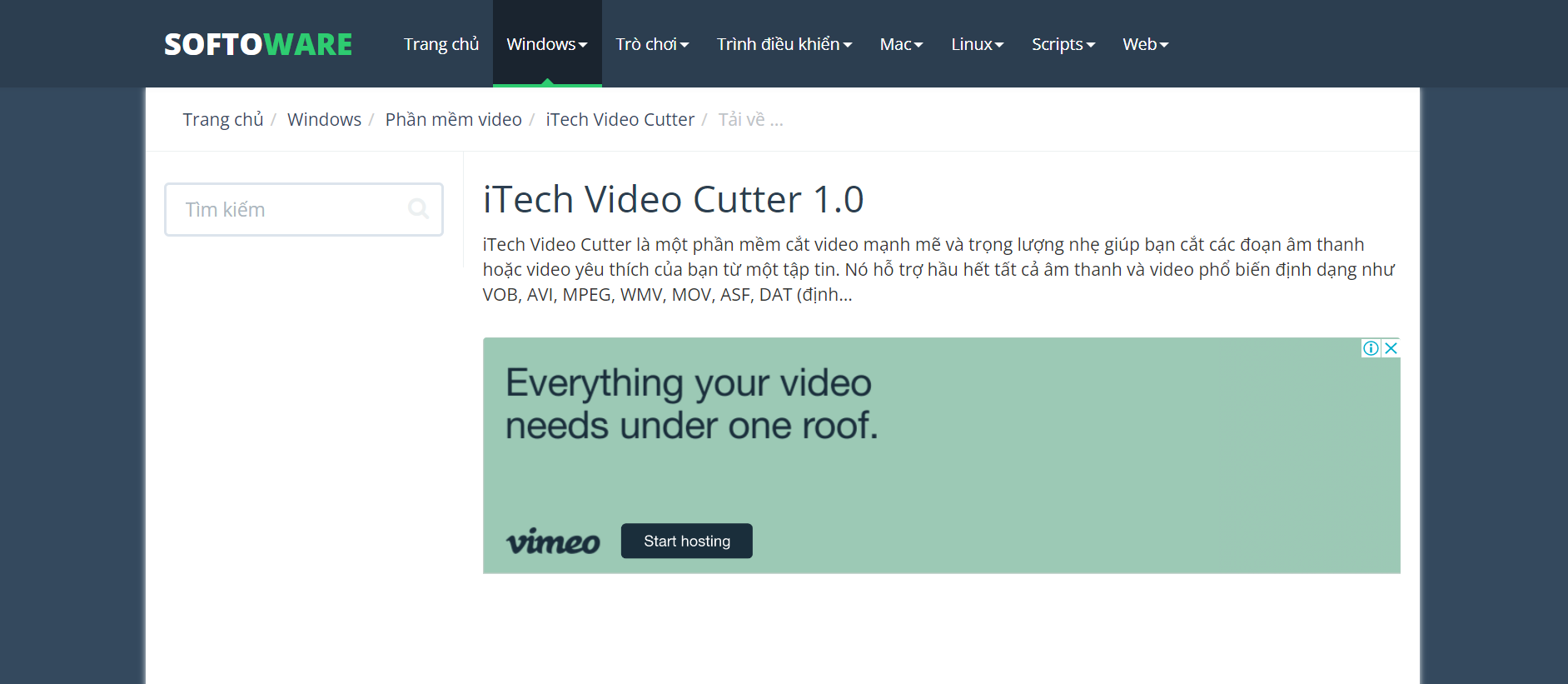 Phần mềm iTech Video Cutter cắt ghép video miễn phí