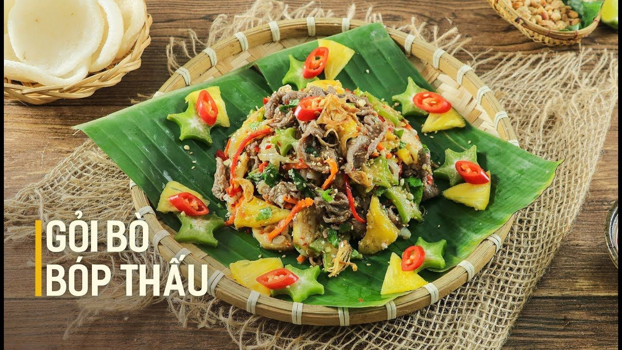 Bò bóp thấu là món gỏi ngon, bổ dưỡng