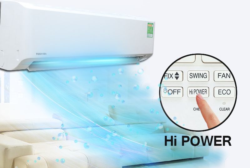 Chế độ Hi Power trên máy lạnh Toshiba Inverter