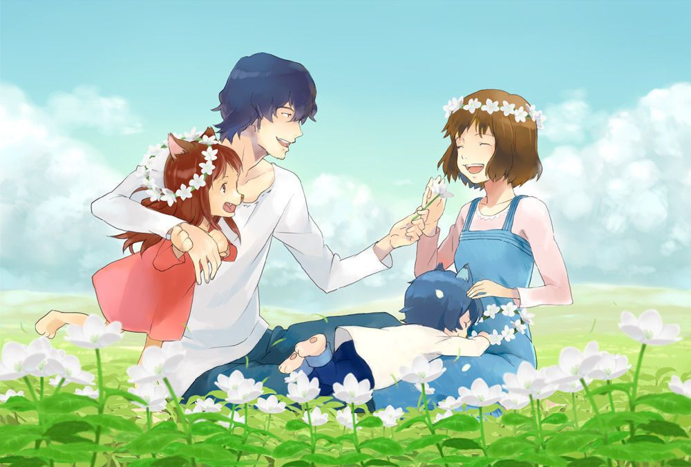 phim hoạt hình anime hay Wolf Children – Những đứa con của sói (2012)