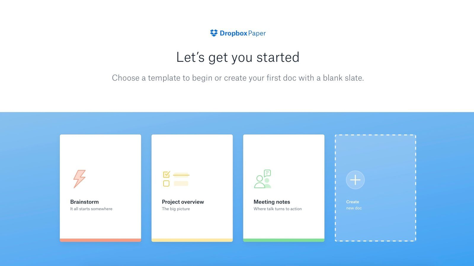 Ứng dụng ghi chí Dropbox Paper