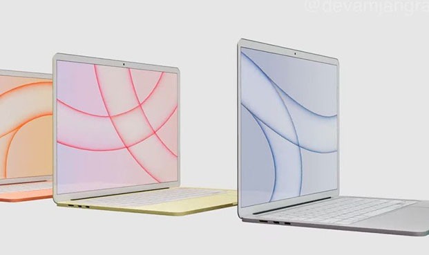 Màu sắc tùy chọn với bảng màu hiện đại, trẻ trung của Macbook 2022