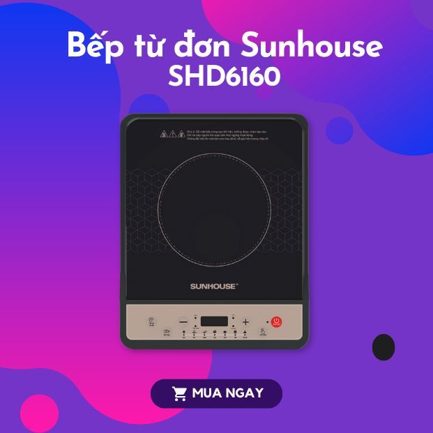 Bếp từ đơn Sunhouse SHD6160 giá tốt, chính hãng