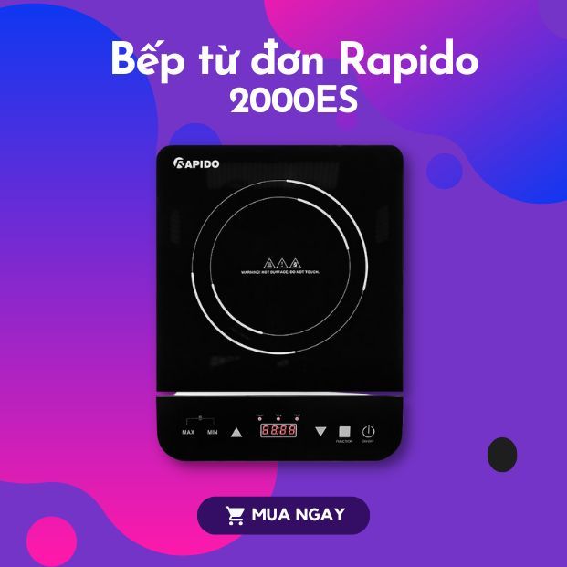 Bếp điện từ Rapido RI2000ES