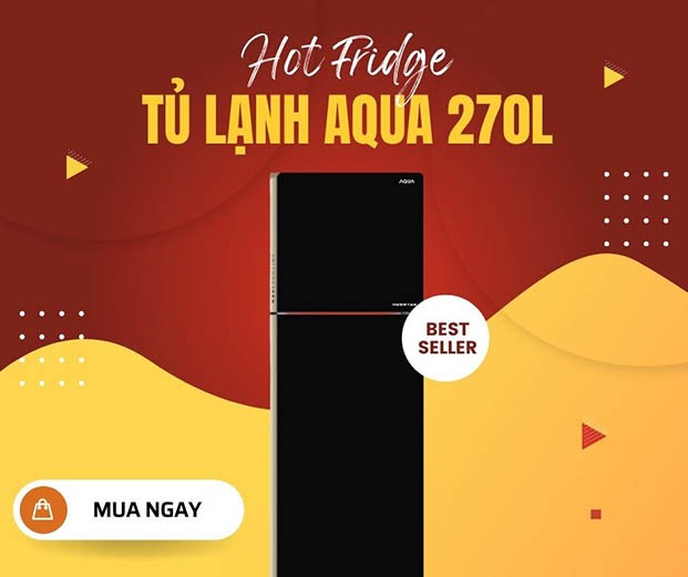 Tủ lạnh Nguyễn Kim AQUA 270L