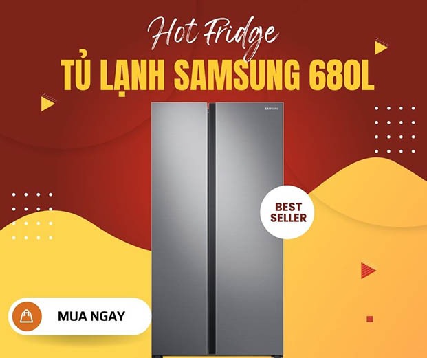 Tủ lạnh Nguyễn Kim Samsung 680L