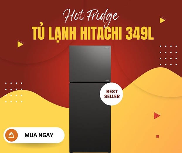 Tủ lạnh Hitachi 349L