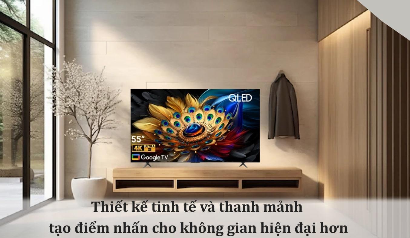 Google Tivi QLED TCL 4K 55 inch 55C655