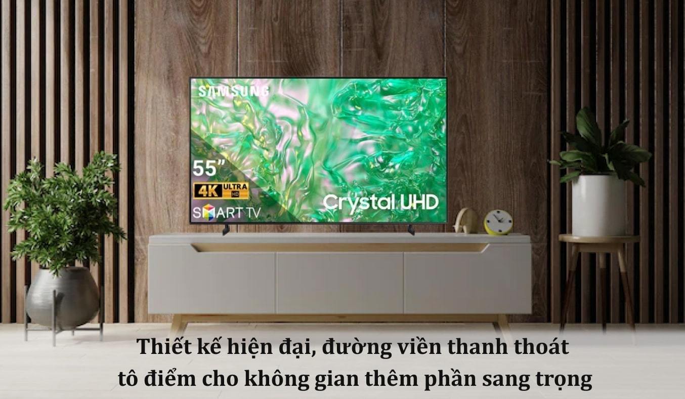 Smart Tivi Samsung 4K 55 inch UA55DU8000KXXV