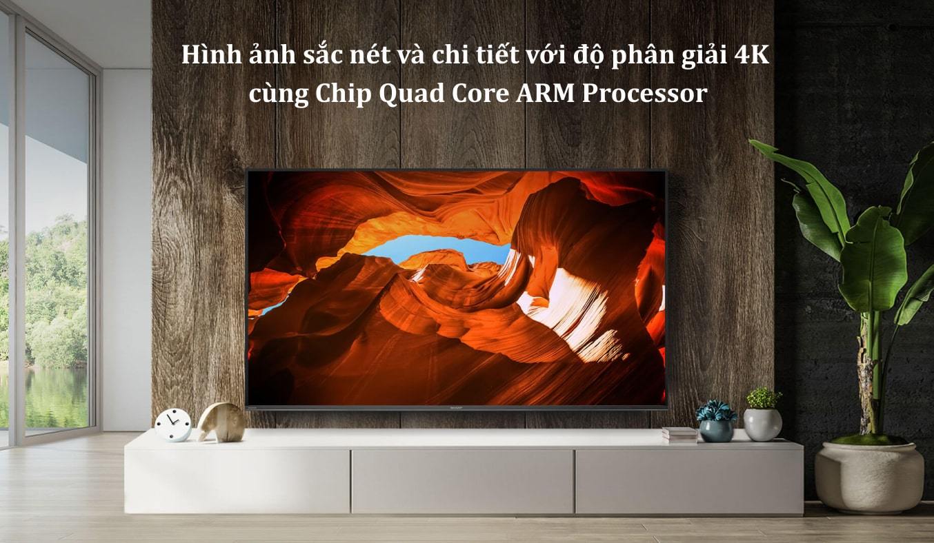 Android Tivi Sharp 4K 55 inch 4T-C55EK2X