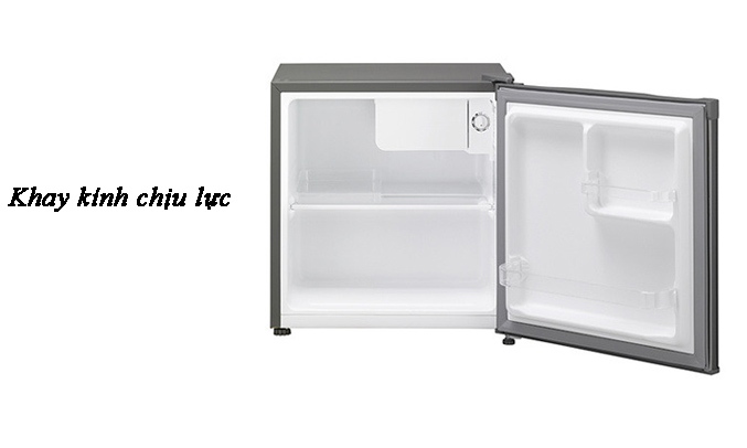 Tủ lạnh Electrolux 46 lít EUM0500SB khay kính chịu lực bền bỉ