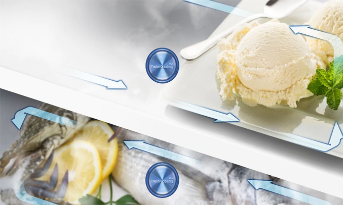Tủ lạnh Samsung Inverter 380 lít RT38K5982DX giúp thực phẩm tươi ngon gấp 2 lần