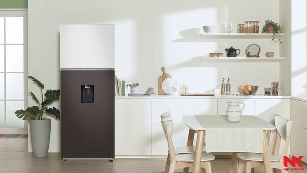 ủ lạnh Samsung Inverter 406 lít RT42CB6784C3SV có ngăn lấy nước ngoài tiện lợi