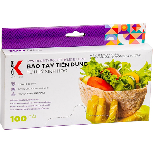 Bao Tay Tiện Dụng Ldpe Kokusai (100 Sheet/Hộp) - 005296