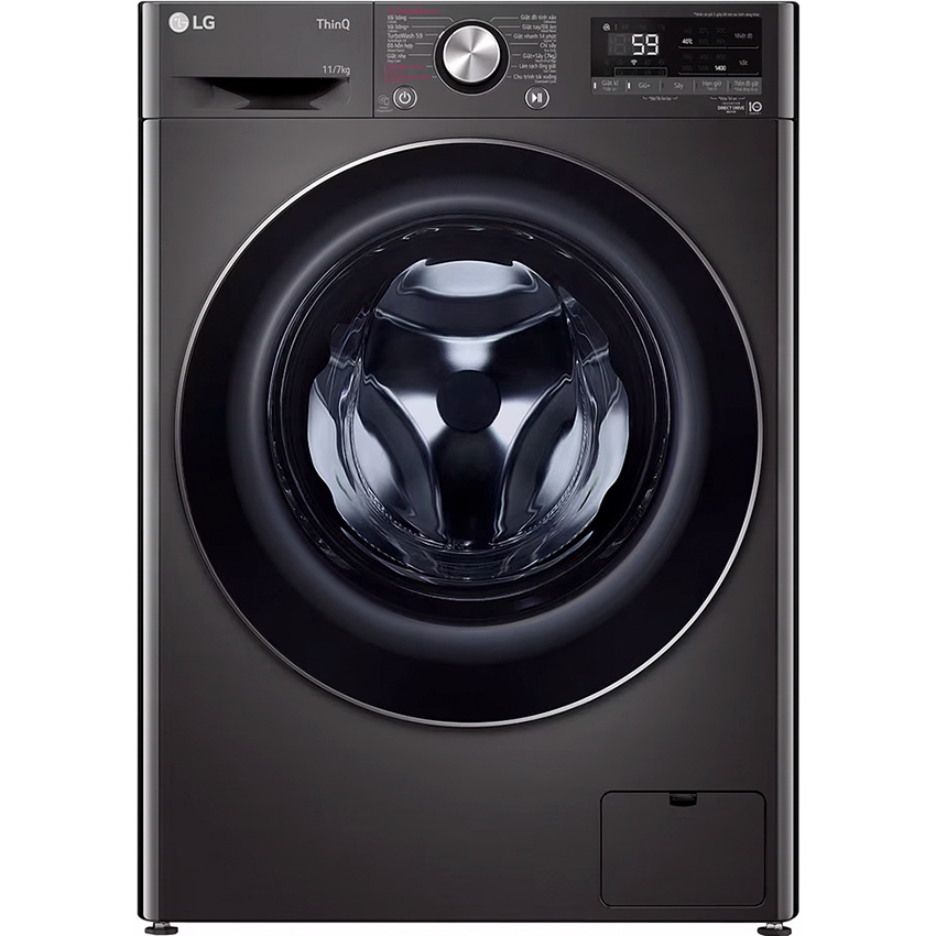 Máy giặt sấy LG Inverter FV1411D4B 11/7kg