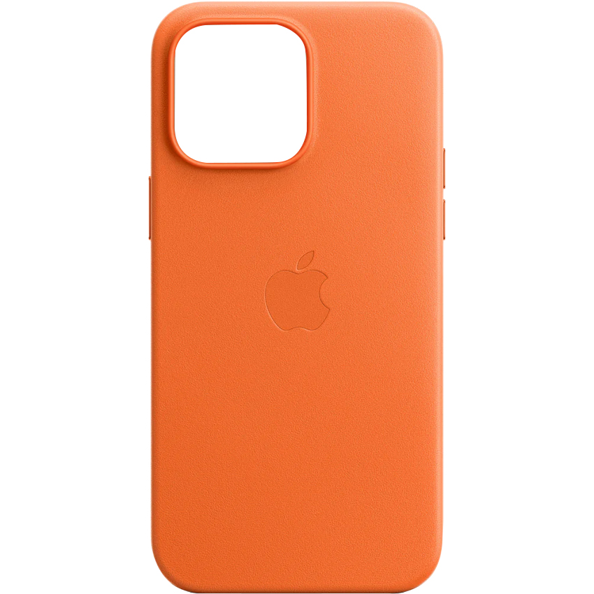 Ốp lưng iPhone 14 Promax Apple Leather Case Orange (MPPR3FE/A)