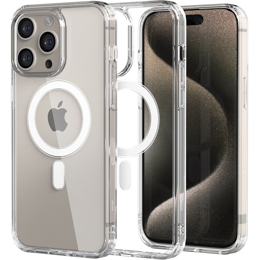Ốp lưng iPhone 15 Pro Max Mipow Magsafe trong suốt MGC15D-CR Giá Rẻ ...
