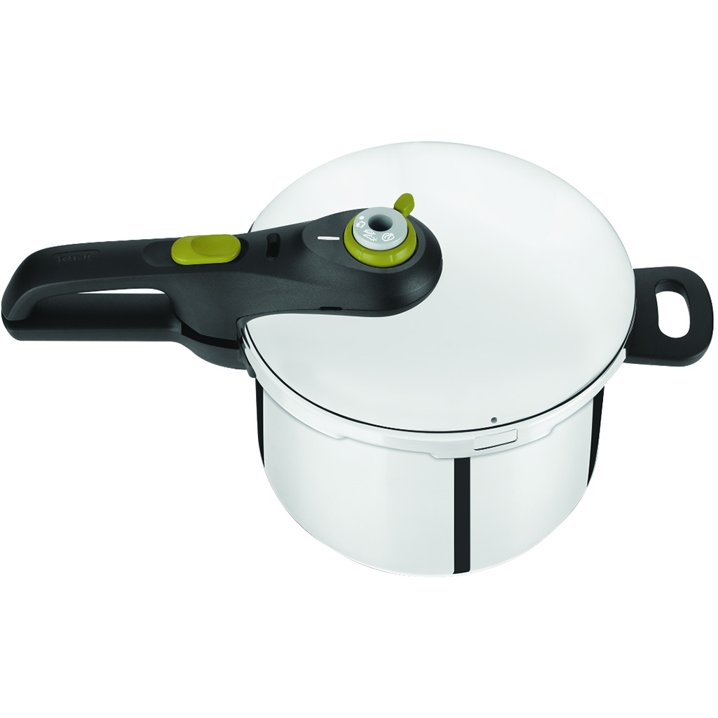 Nồi Áp Suất Inox Cao Cấp 6 Lít Tefal Secure Trendy P2580702 Có Khay Hấp