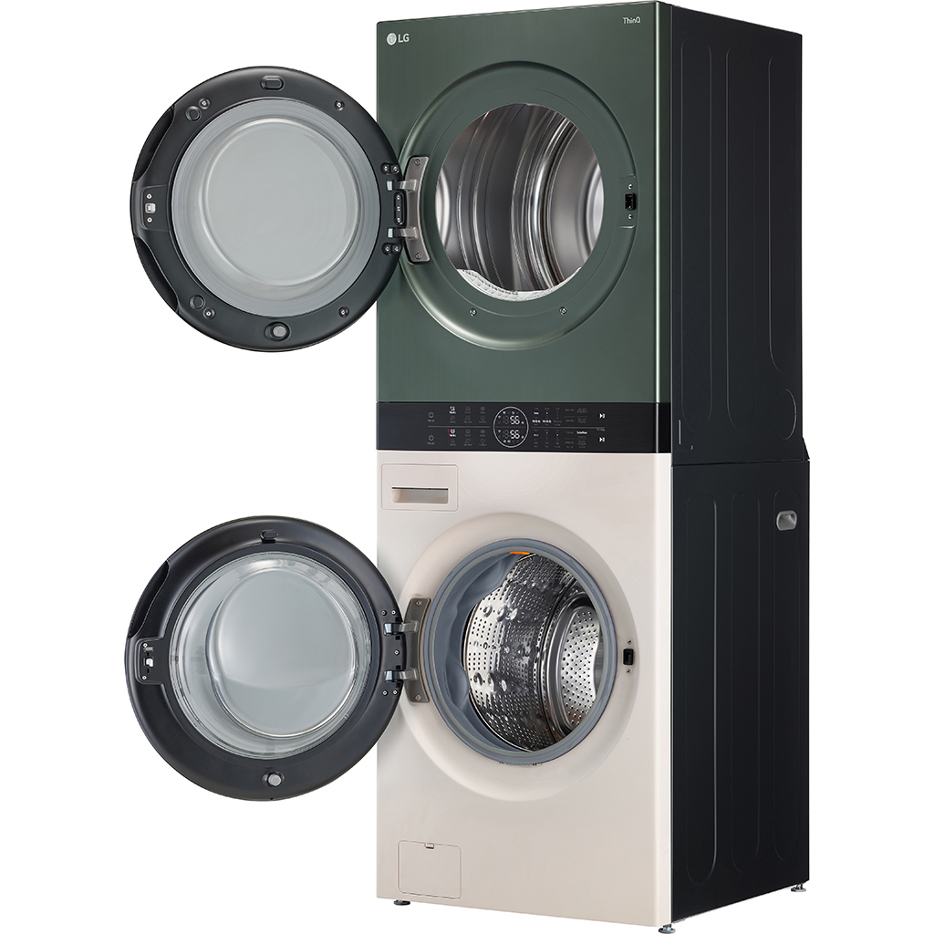 Tháp giặt sấy LG WashTower Inverter 14/10kg WT1410NHEG Giá Tốt, Chính Hãng Tháp giặt sấy LG WashTower Inverter 14/10kg WT1410NHEG Giá Tốt, Chính Hãng