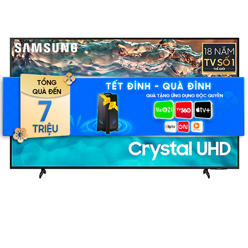 Smart Tivi Crystal Samsung UHD 4K 85 inch UA85BU8000KXXV