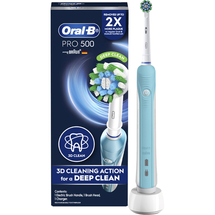 Bàn chải đánh răng điện Oral-B Pro 500 Deep Clean D16.513