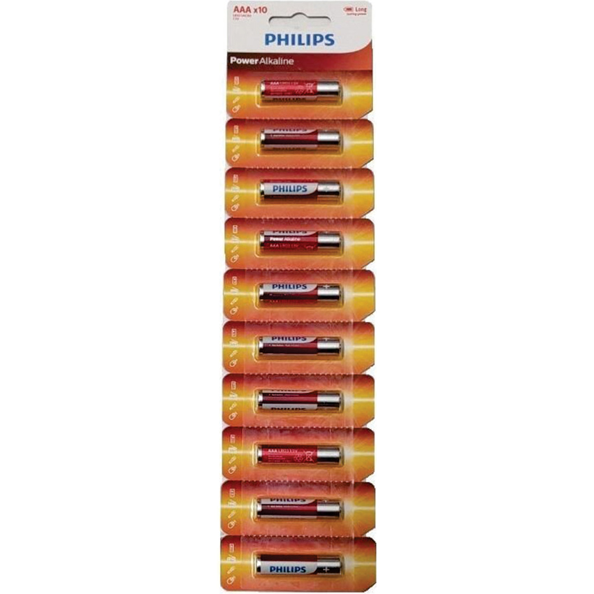 Pin AAA 10 viên Alkaline Philips LR03P10TS/97