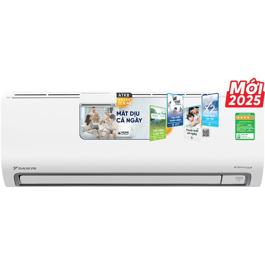 Máy Lạnh Daikin Inverter 1 Hp Atkb25Zvmv/Arkb25Zvmv