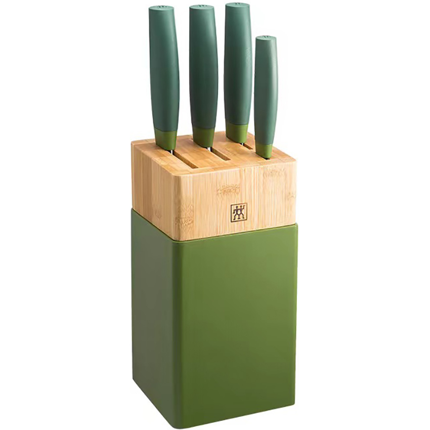 Bộ Dao Kéo Tự Mài Zwilling Now S 5 Món Xanh