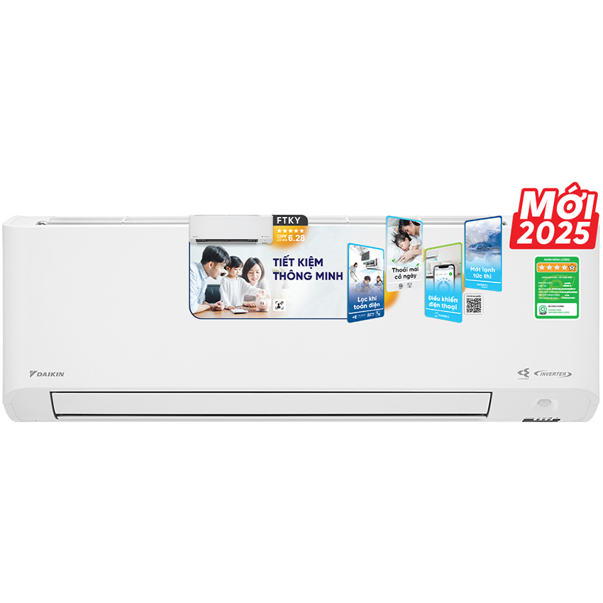 Máy Lạnh Daikin Inverter 1.5 Hp Ftky35Zvmv/Rky35Zvmv