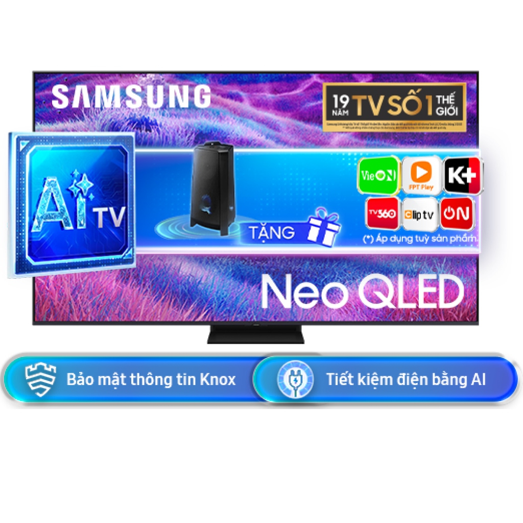 Smart Ai Tivi Neo Qled Mini Led Samsung 4K 55 Inch Qa55Qn80Fakxxv