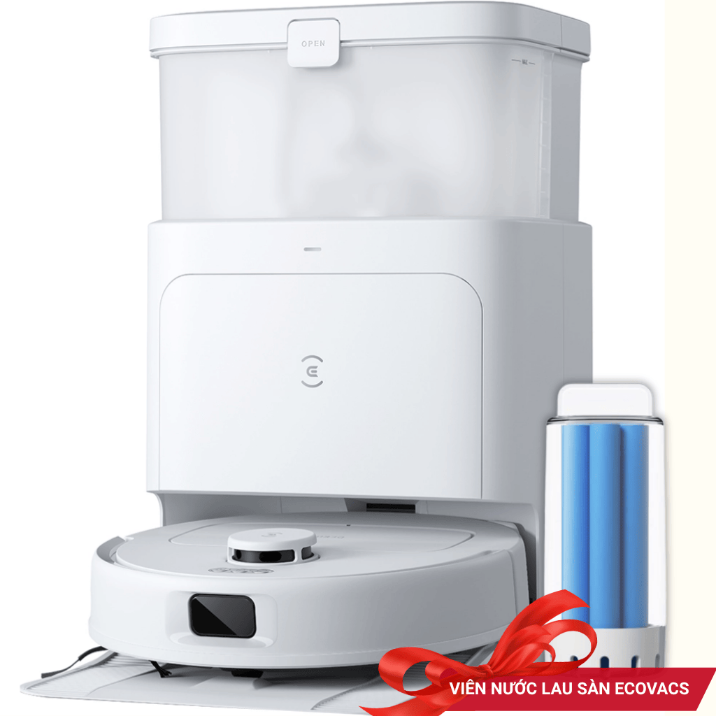 Robot hút bụi lau nhà Ecovacs N30 Pro Omni (Trắng)