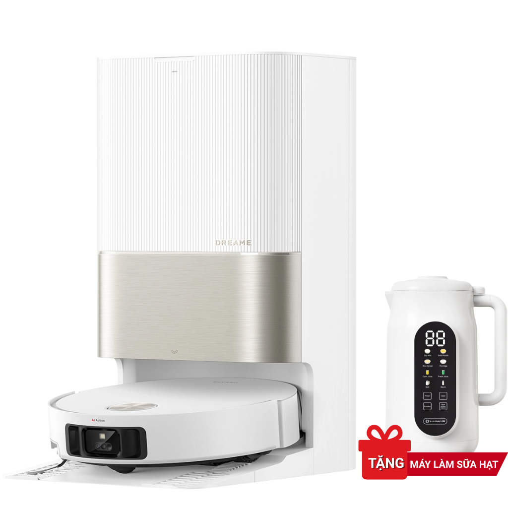 Robot Hút Bụi Lau Nhà Dreame X50 Ultra Trắng