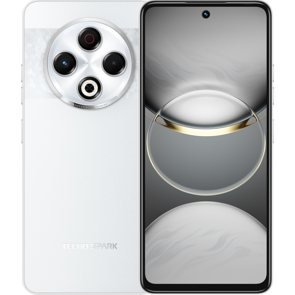 Điện Thoại Tecno Spark 30 8Gb/128Gb Trắng Tinh Băng