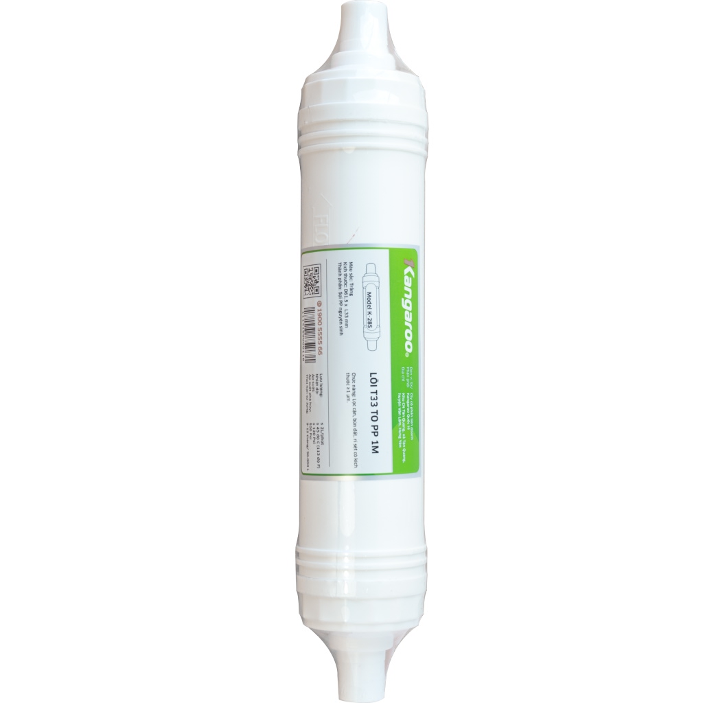 Lõi Lọc Kangaroo T33 TO PP 1M Trắng Sứ