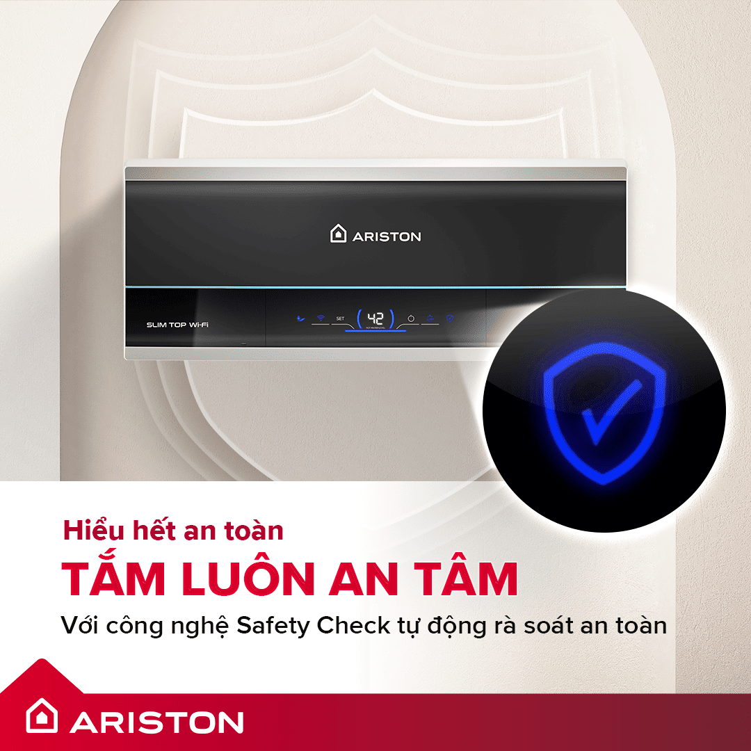 Ariston Slim3 – Bền bỉ tối đa, an toàn vượt trội