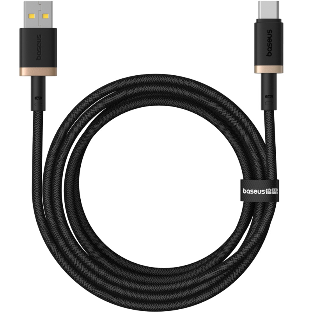 Cáp Baseus Dura Series USB-A to C Vàng Đen