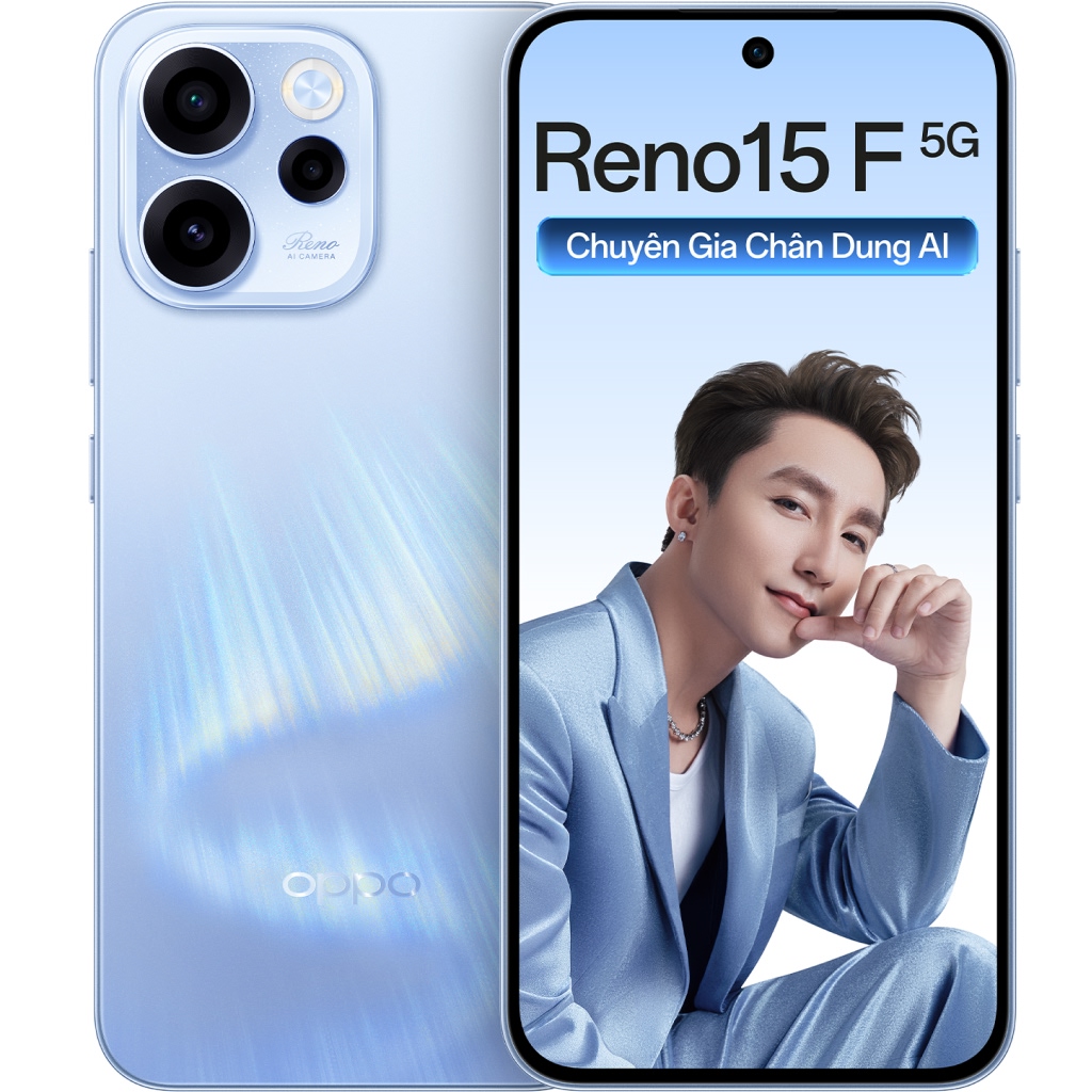 Điện thoại OPPO Reno15 F 8GB/256GB Xanh Nhạt