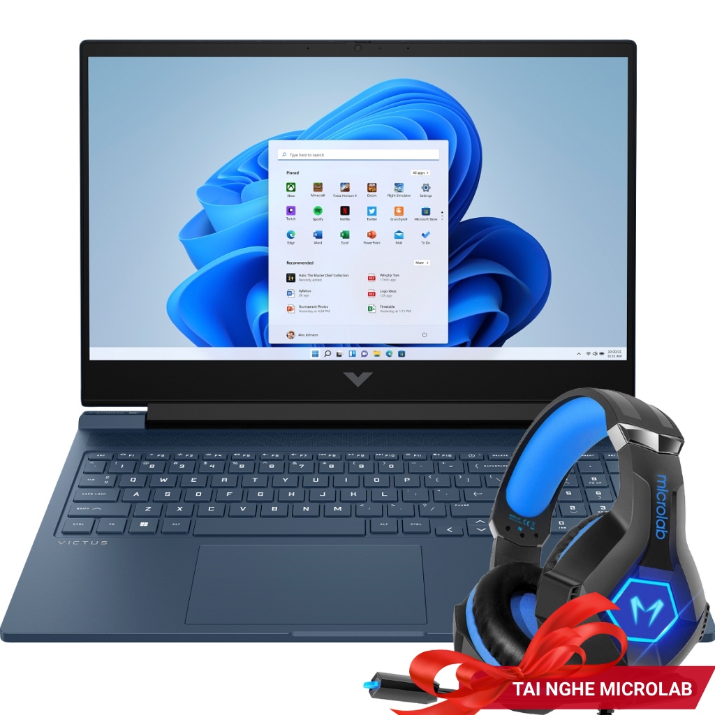 Laptop HP Victus Gaming 16-s0145AX R7-7840HS 32GB 512GB Xanh